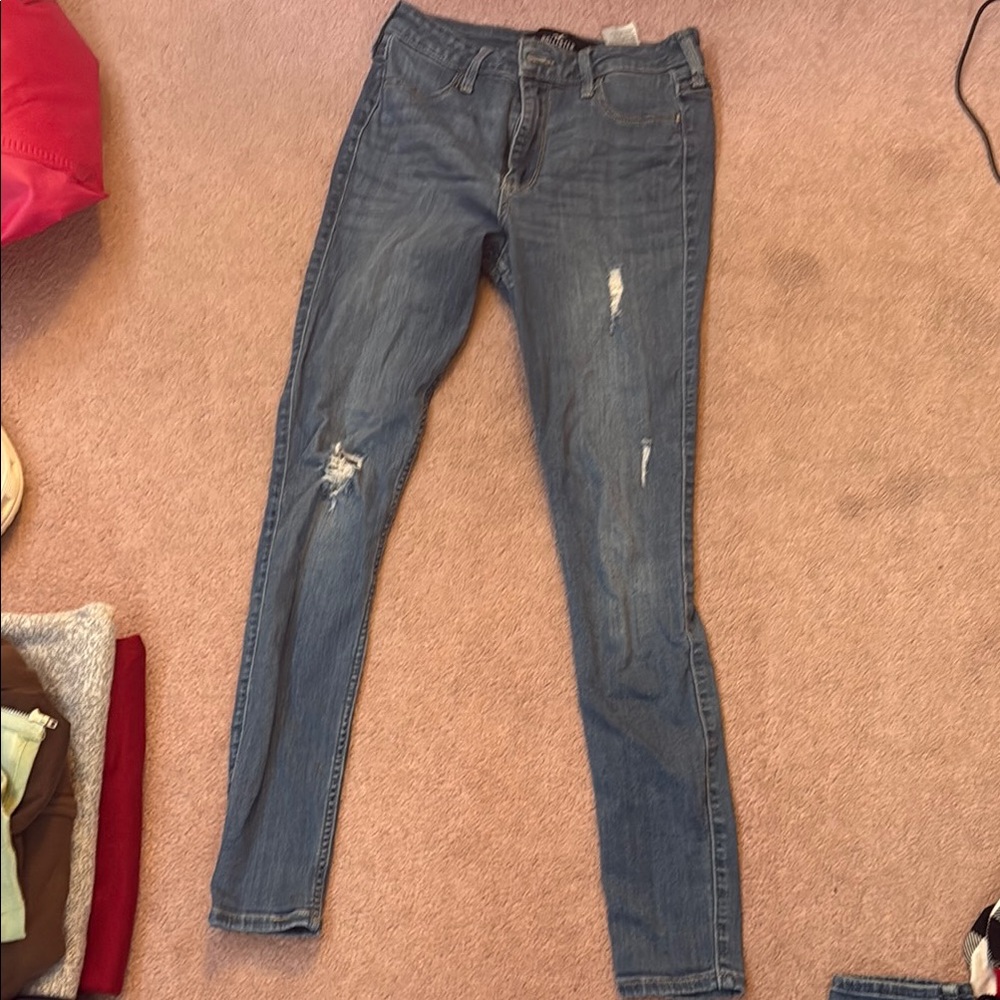 Hollister Blue Skinny Jeans with Stretch